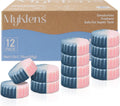 Toilet Bowl Cleaner Tablets, Automatic Toilet Bowl Cleaners, Long-Lasting Toilet Tabs Drop in Tank for Deodorizing & Descaling, Blue & Pink, 12 Packs