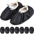Frienda 8 Pairs Non Slip Reusable Shoe Covers Waterproof Boot Covers for Household Carpet Floor Protection Machine Washable (X-Large)