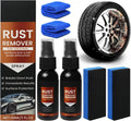 2 Pack Rust Remover Spray for Metal - 2025 Upgrade Heavy Duty Metal Cleaner for Vehicles, Tools, Chains, Iron Out Rust Stain Remover, Multi-Surface Cleaner, Fast-Acting Oxidation Remover