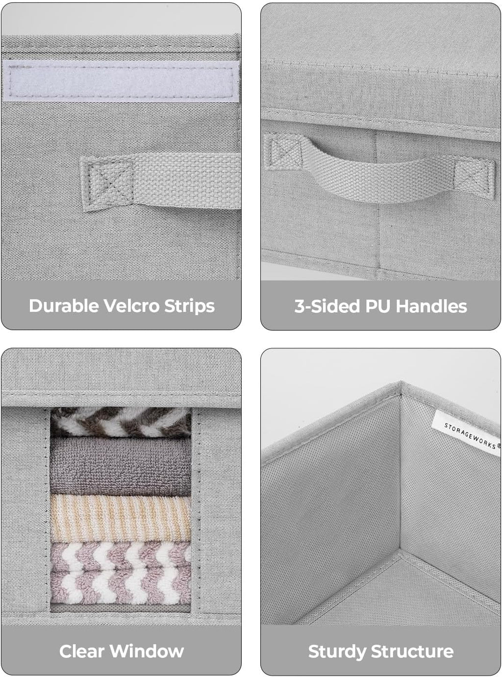 StorageWorks 2-Pack Large Under Bed Storage Bins with Lids, Underbed Storage Containers with Handles and Label Holder, Closet Organizer for Clothes, Blankets, Sweater