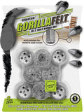 Slipstick GorillaFelt Chair Leg Floor Protectors for Hardwood Floors, Clear Sleeve Felt Pads for Furniture That Stay On, Fits Round & Square Legs, Includes 8 Premium Transparent Chair Socks, CB184