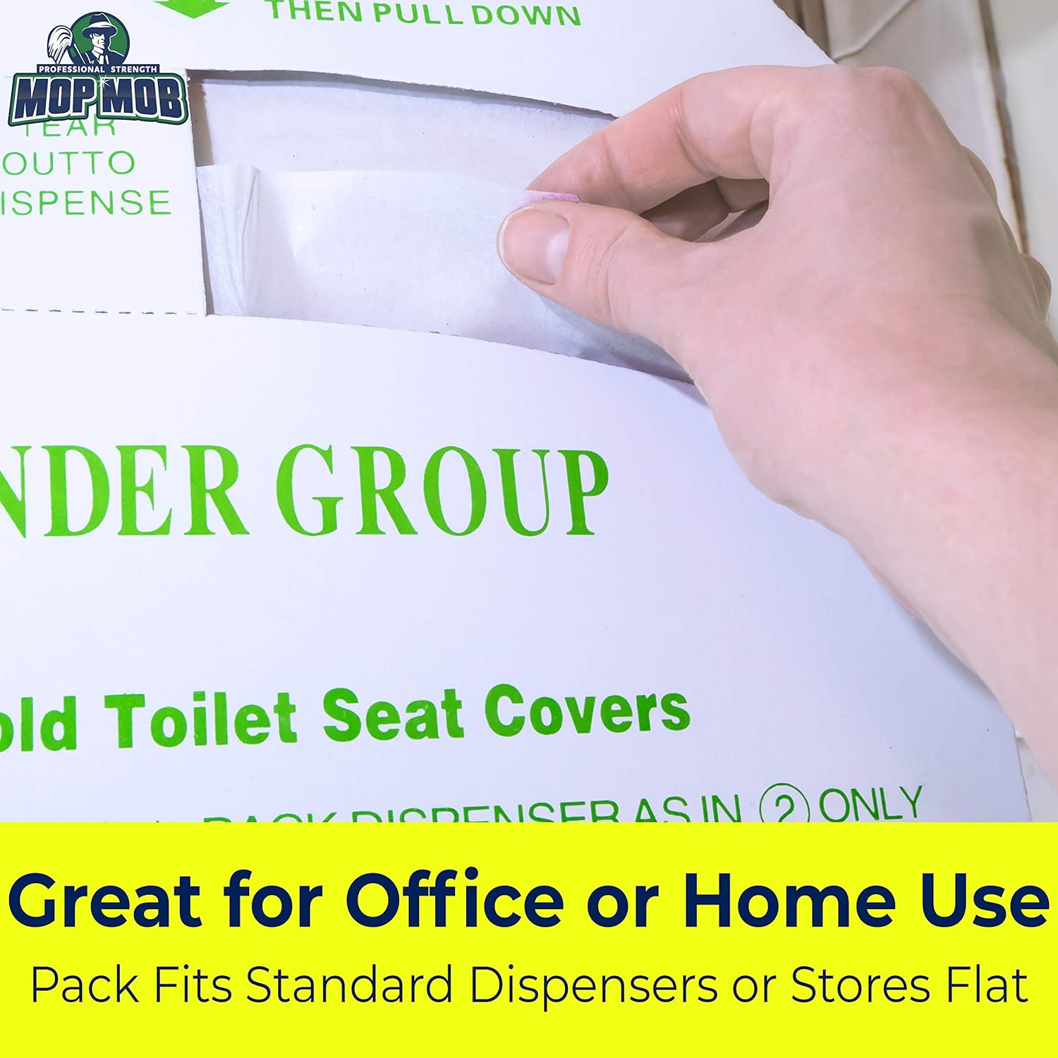 Biodegradable Half-Fold Toilet Seat Covers 250Pk. Self-Flushing, Disposable Potty Papers Keep Toilets Clean and Family Healthy. Mess-Free Paper Safety Covers for Commercial, Home, Travel and Kids Use