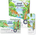 Good Laundry Rainforest Breeze Detergent Sheets, Scent Booster, & Dryer Sheet Bundle - No Plastic Jugs, Eco-Friendly, Zero Harsh Chemicals, Hypoallergenic - Based in the USA