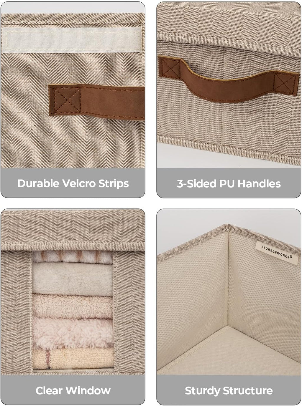 StorageWorks 2-Pack Jumbo Under Bed Storage Bins with Lids, Underbed Storage Containers with Handles and Label Holder, Closet Organizer for Clothes, Blankets, Sweater