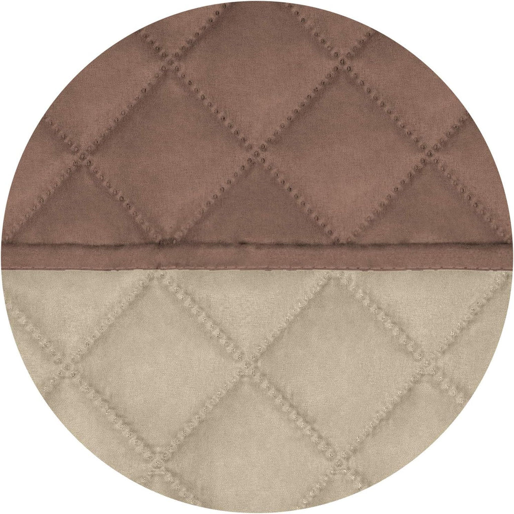 PureFit Reversible Quilted Sofa Cover, Water Resistant Slipcover Furniture Protector, Washable Couch Cover with Non Slip and Elastic Straps for Kids, Dogs, Pets (Oversized Recliner, Brown/Beige)