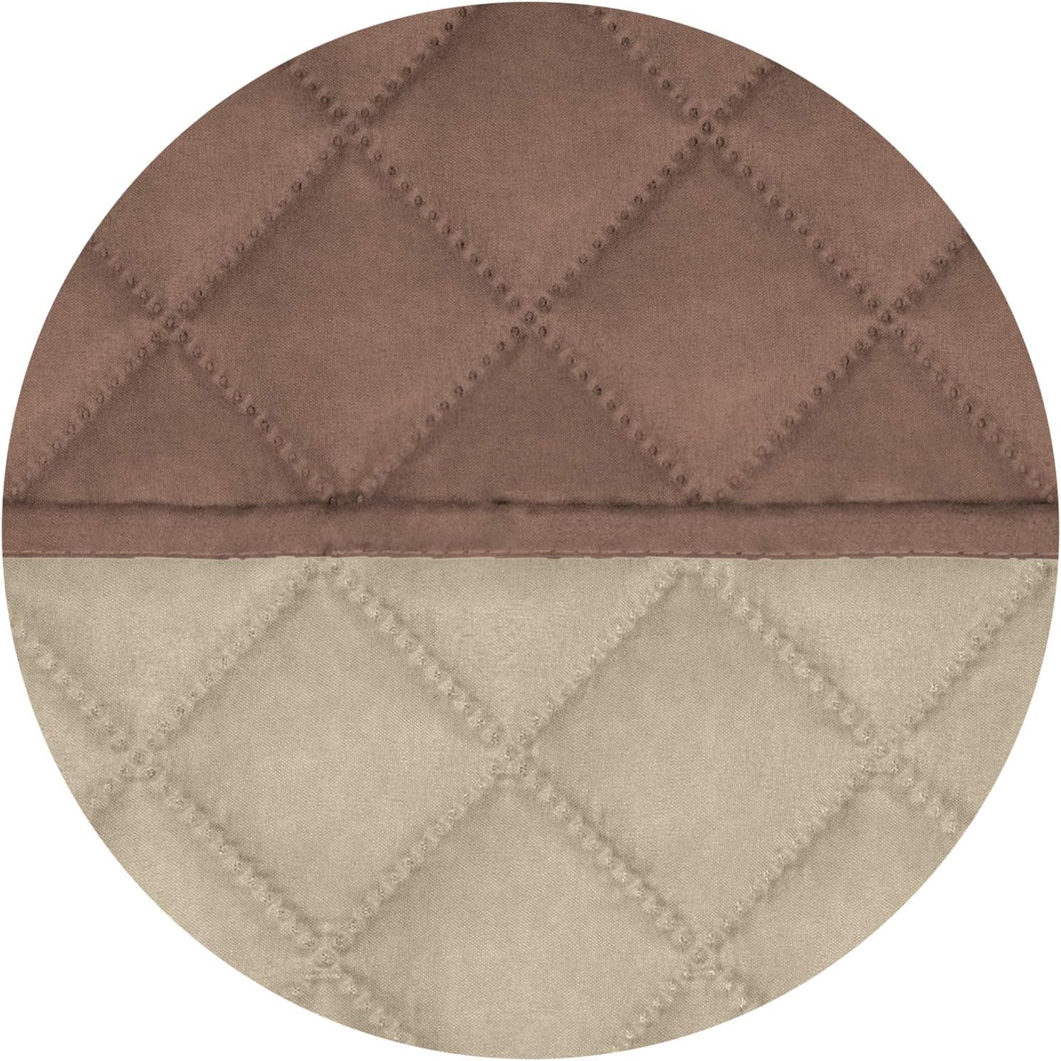 PureFit Reversible Quilted Sofa Cover, Water Resistant Slipcover Furniture Protector, Washable Couch Cover with Non Slip and Elastic Straps for Kids, Dogs, Pets (Oversized Recliner, Brown/Beige)