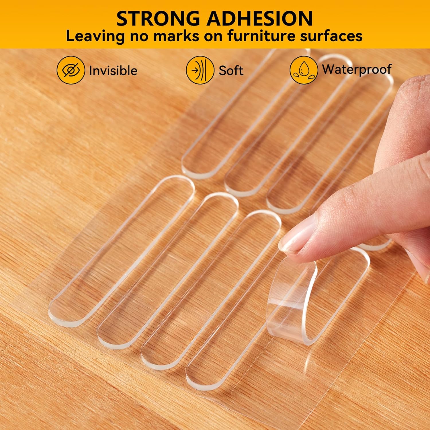 4pcs,Wall Bumpers,Furniture Bumpers,Door Stoppers,Silencing pad,Anti collision pad,Using for Refrigerator door,Entrance doors,Cabinet doors,Toilet covers,Table corners(L, 15*1.5cm(5.9*0.59in)