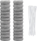 24PCS Lint Traps for Washing Machine, Stainless Steel Mesh Snare Trap Washer Hose Lint Catcher Laundry Mesh Washer Hose Filter with 24 PCS Cable Ties