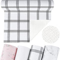 Non-Adhesive Shelf and Drawer Liner for Kitchen Cabinets, 12 in x 20FT Strong Non-Slip Cabinet Liners for Shelves, Refrigerator, Pantry Storage, Bathroom Closet, Easy to Clean, Stripes