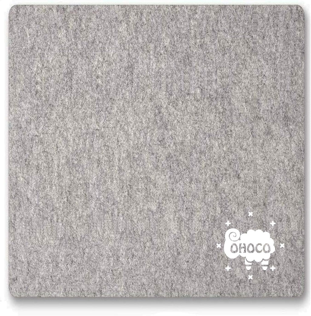 Wool Pressing Mat for Quilting - 9" x 9" Portable Travel Size Felt Ironing Pad 1/2" Thick, 100% New Zealand Wool for Ironing, Sewing, Cutting on Ironing Board, Tabletop, Dryer, Countertop