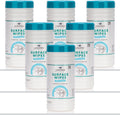 6 Pack Surface Cleaning Wipes Bleach Free, All-Purpose Cleaner for Bathroom, Kitchen, Office, 450 Count Canister, 7.5" x 7" Sheet, Fresh Scent, Lint Free & Durable