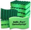 Debbie Meyer GeniusSponges-8 Scrubber Sponges with Built-in Odor Blocking Properties | Non-Scratch Multi-Surface Cleaning for Kitchens, Bathrooms, Essential for Dishes & Messes, Made in The USA