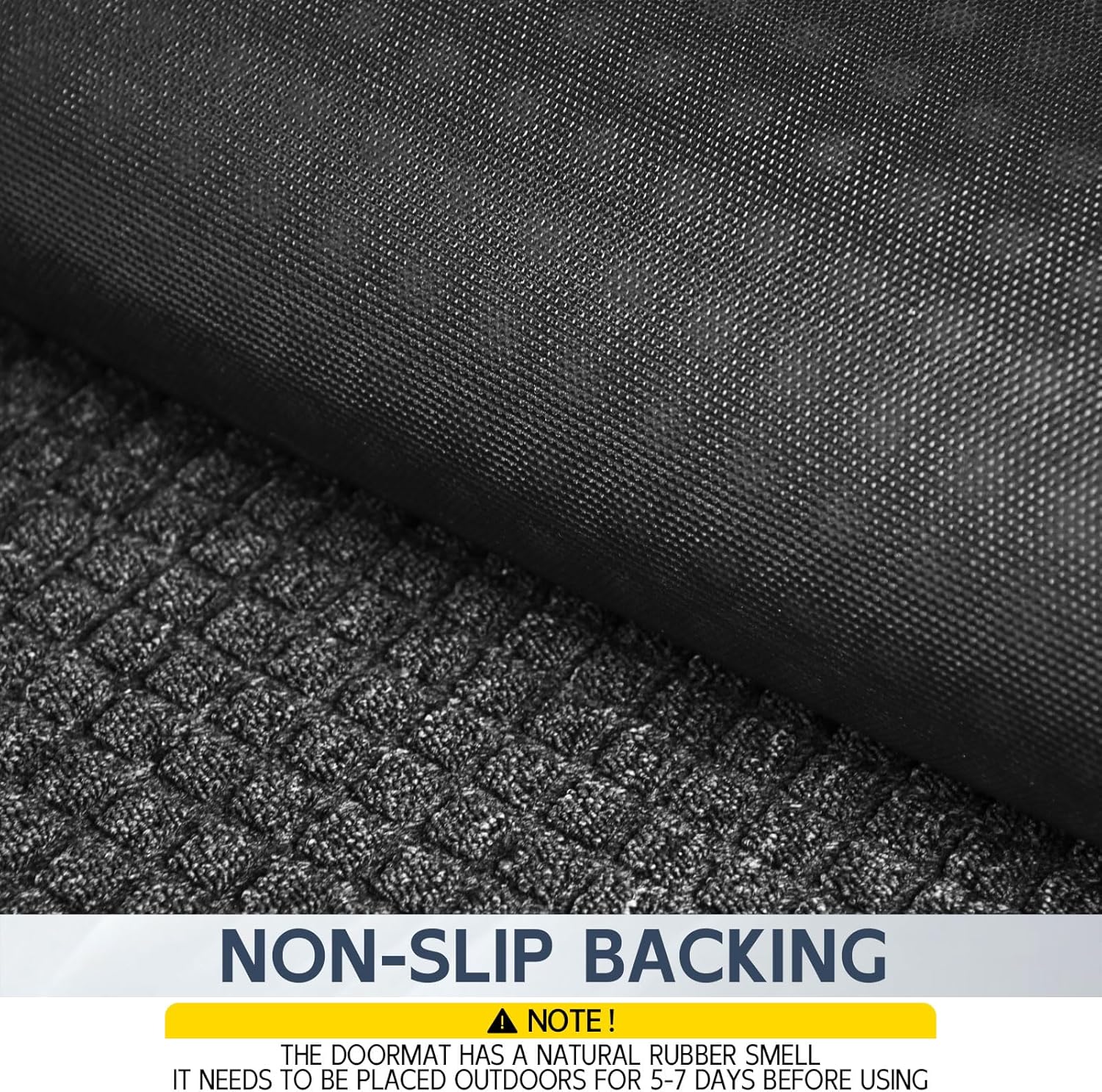 Indoor Outdoor Front Door Mats, 48" x 36" Rubber Backing Non Slip Durable Welcome Floor Mats for Patio, Garage Entrance, Stain and Fade Resistant Commercial Doormats for High Traffic