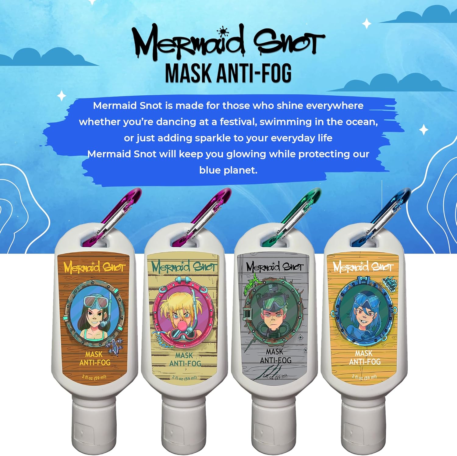 Neutripure Mermaid Snot Anti Fog Gel for Scuba Diving - Guen
