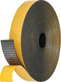 32Feet Weather Stripping Seal (1 Inch X 1/16 Inch) for Door Window, High Density Foam Tape, Soundproofing, Insulation Strip, Door Sealers for Door Frame- Black
