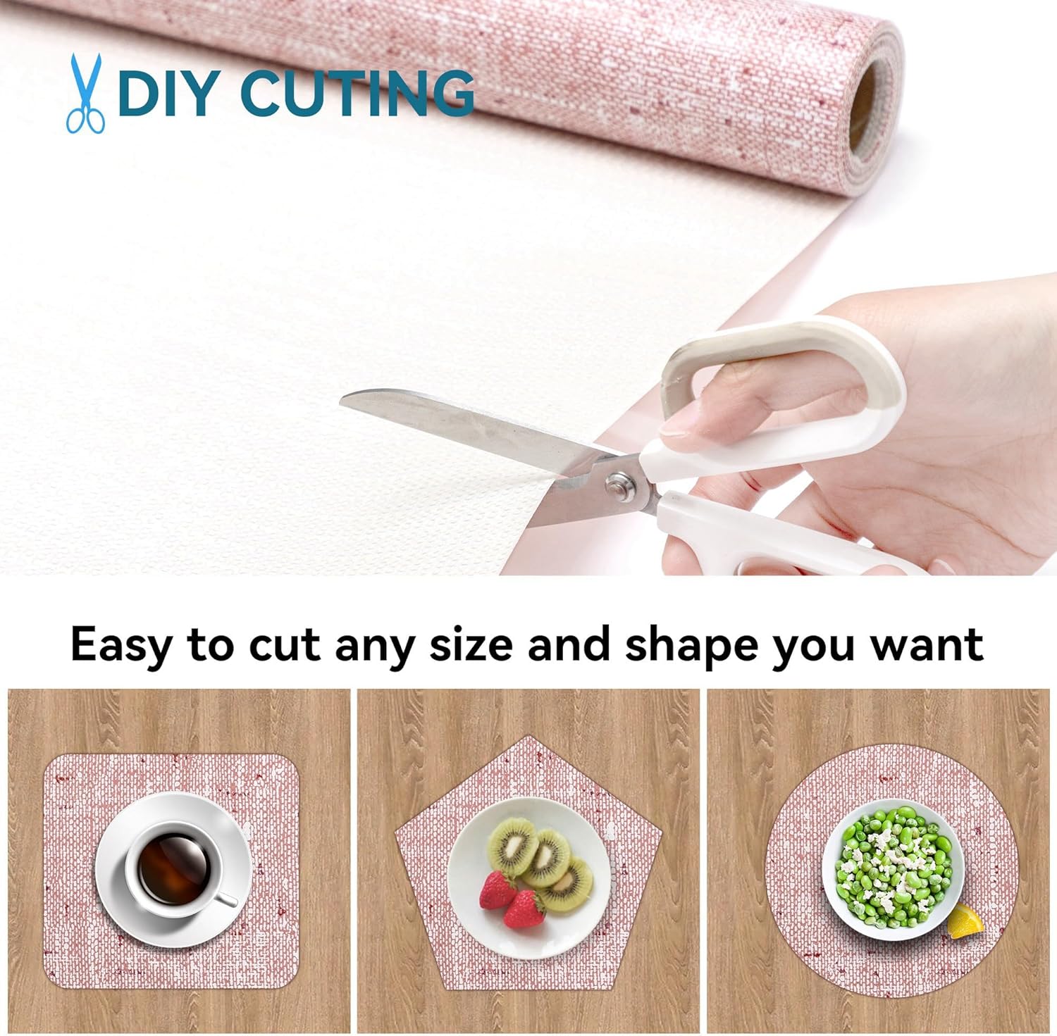 18 x 96 Inch Shelf Liner for Kitchen Cabinets Non Adhesive Kitchen Drawer Liner