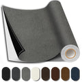 Suede Repair Patch, 17X79 Inch Fabric Large Repair Tape, Self-Adhesive Patches for Furniture, Sofa, Car Interior, Shoes, Hand Bag, Clothing (Grey, 17X79 Inch)