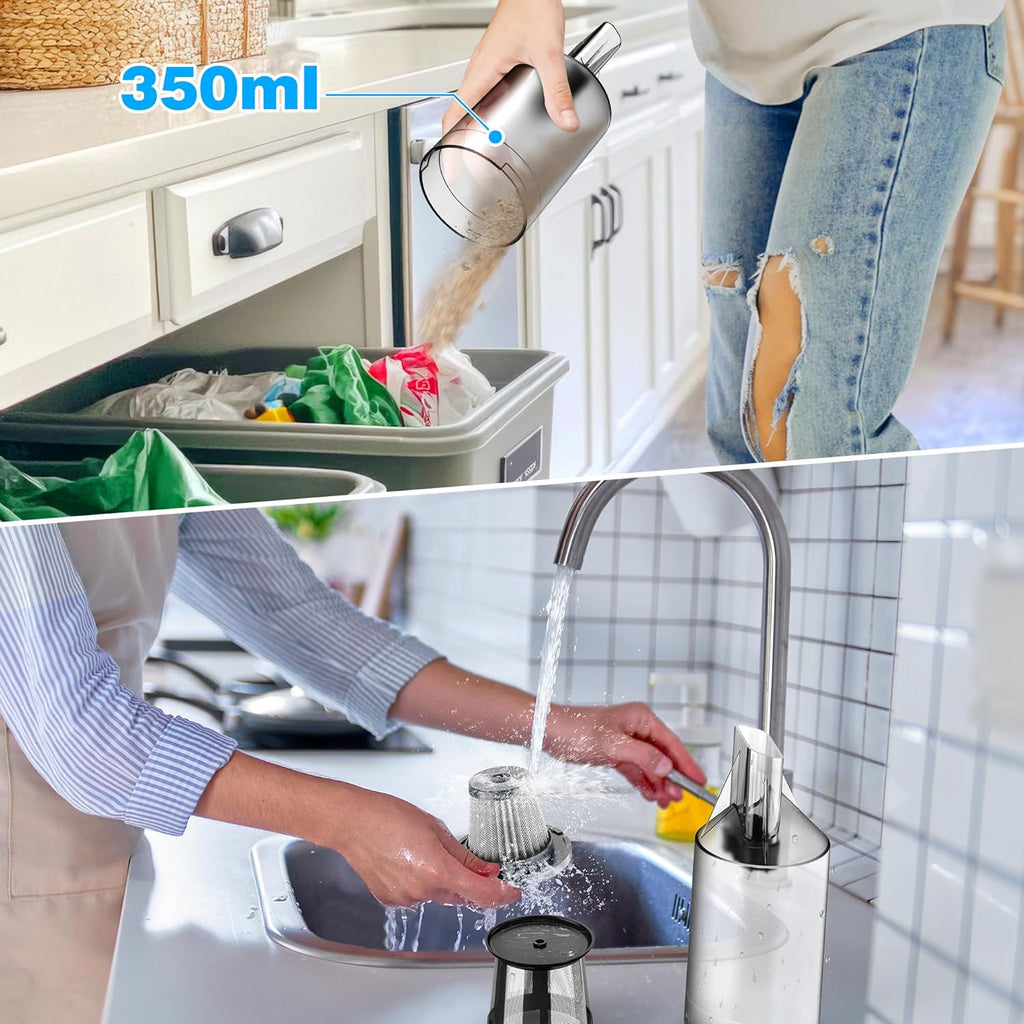Cordless Handheld Vacuum Cleaner - 35000PA Strong Suction for Car & Home, Car Vacuum Portable Rechargeable Lightweight for Pet Hair with HEPA Filter, Quick Clean in Office/Desk/Couch (Red)
