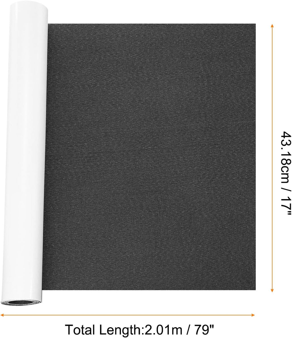 Repair Patches Repair Tape Self-Adhesive DIY Repair Patch Linen Gear Patch for Sofa, Furniture, Chair, Clothing,Tents,17x79 Inch,Black