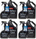 HOPE'S Perfect Glass Cleaner, Streak-Free, Ammonia-Free Window, Mirror, Screen, and Shower Door Cleaner, Indoor and Outdoor Glass Surfaces, 32 Fl Oz Spray Bottle and 67.6 Fl Oz Refill, Pack of 4