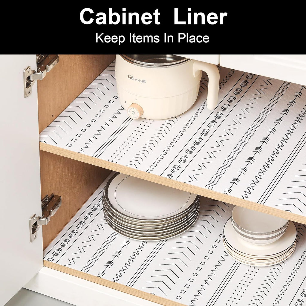 CooyesFridge Liners Shelf Liner for Kitchen Cabinets Refrigerator Liners Waterproof & Oil-Proof Kitchen Cupboard Liner Non Adhesive Drawer Mats EVA Material for Shelves