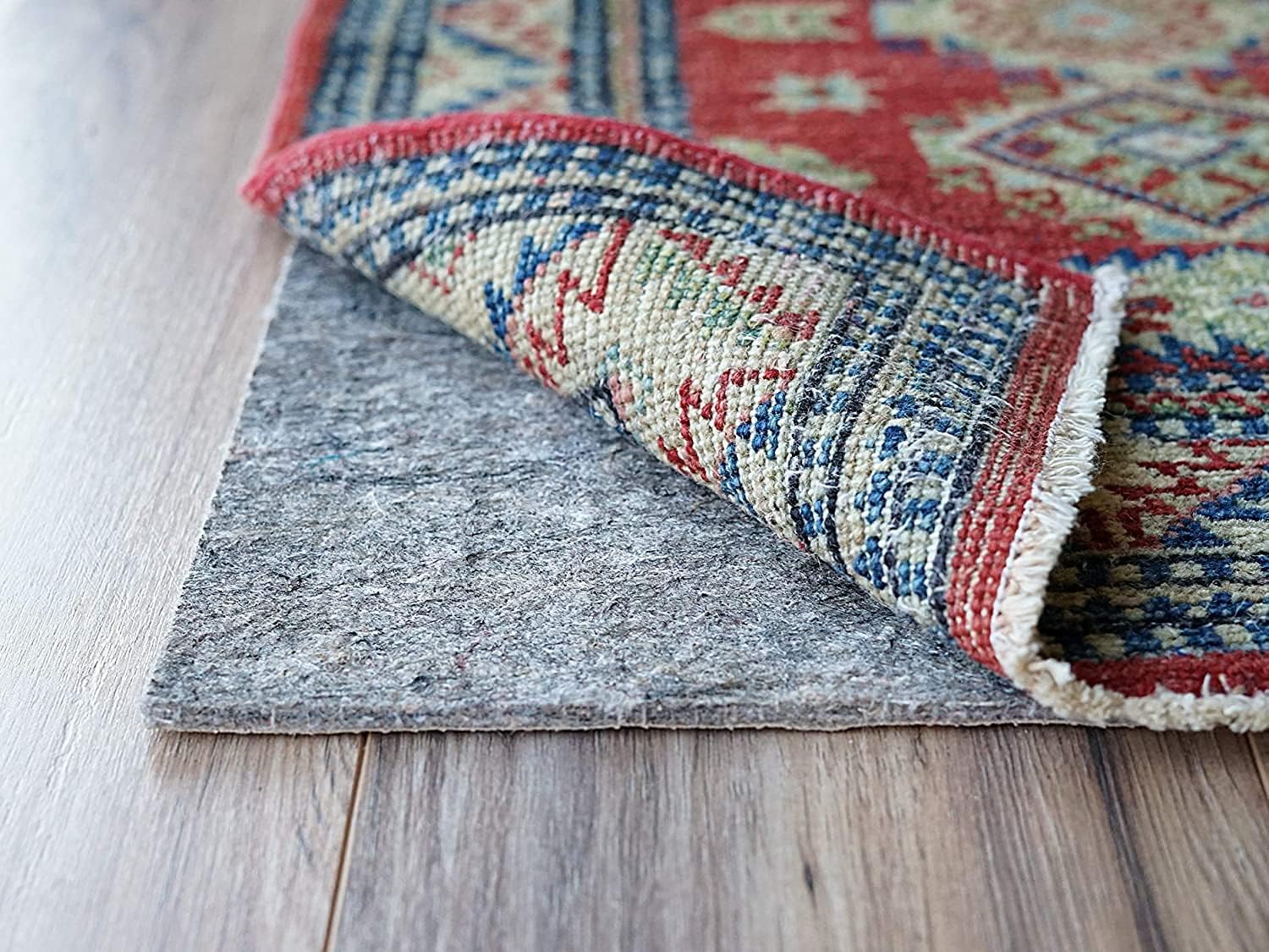 RUGPADUSA - Dual Surface - 8'x11' - 1/4" Thick - Felt + Rubber - Non-Slip Backing Rug Pad - Safe for All Floors