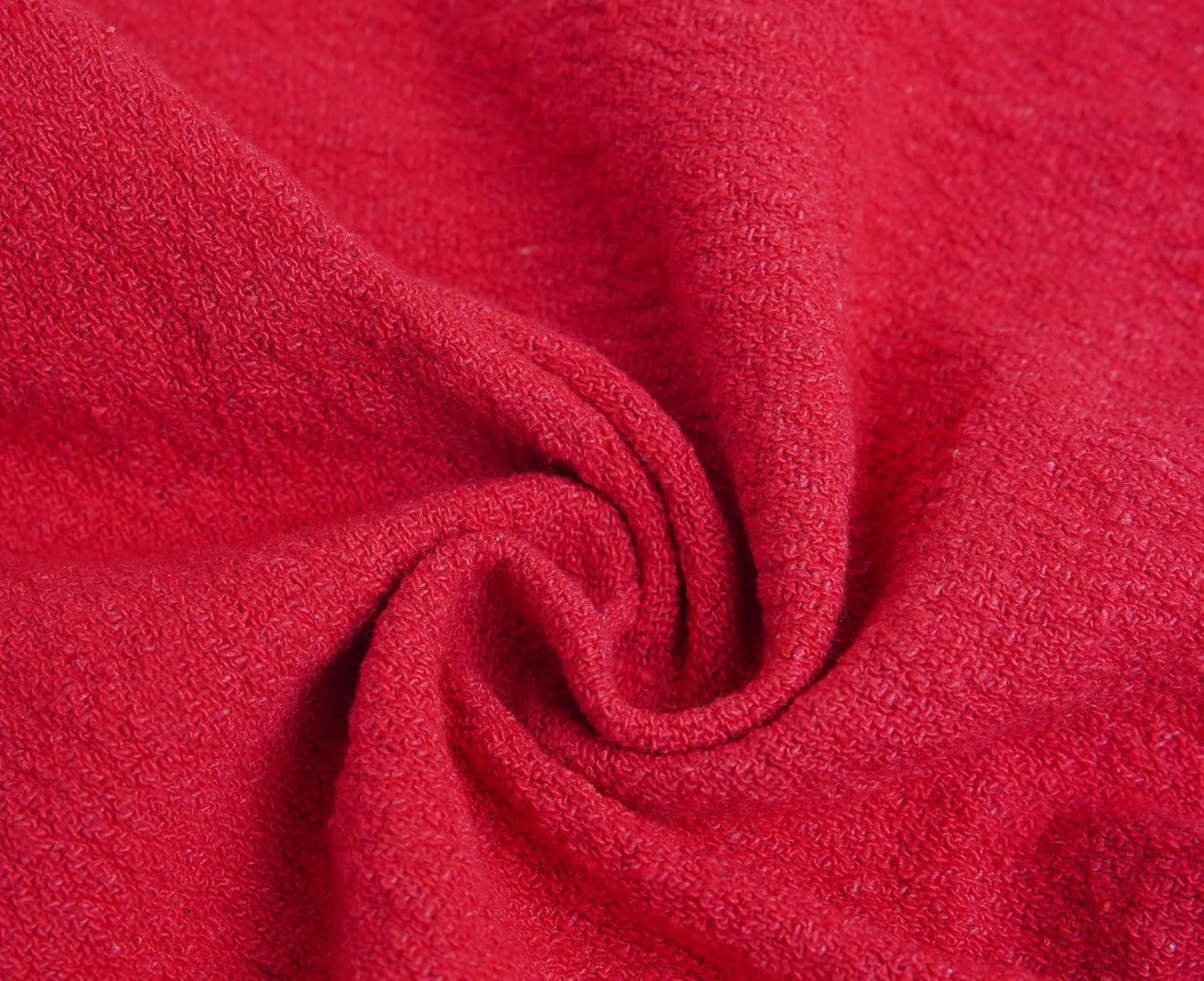 Cotton Shop Towels - Pack of 50 Cleaning Rags 12'' x 14'' - Super Soft and Absorbent Shop Rags for House - Multipurpose Cleaning Towels for Automobiles, Industries, Garage