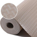 Shelf Liners for Kitchen Cabinets, Waterproof and Oil-Proof Kitchen Cupboard Liner, Refrigerator Liners and Plastic Drawer Mats EVA Non Adhesive Shelves, Fridge - Beige 11.8 x 118 Inches