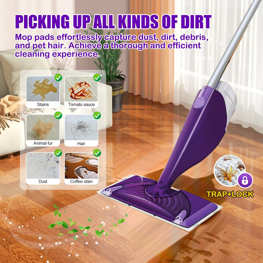 Mop Pad Refills Compatible with Swiffer WetJet Spray Mop, Wet Jet Mopping Pads for All Purpose Multi-Surface Hardwood Floor Cleaning, 4 Layers Thickened and Super Absorbent, 20 Count