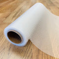 EVALAND 13.8" x 20 FT Non-Slip Shelf Liner, Non-Adhesive, BPA-Free, Waterproof Pantry Liner for Shelves, Easy to Cut, Oil-Proof Shelf Liners for Kitchen, Cabinets, Drawers, Refrigerator, Clear