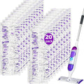 20 Count Disposable mop Pads Refills Compatible with Swiffer PowerMop Multi-Surface Mop and PowerMop Wood Mop, Replacement Pads Use for Floor Cleaning