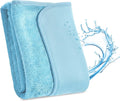 JOYMOOP Microfiber Towels for Cars, 35.4" x 23.6" Car Drying Towel, Blue Reusable Car Towel, Quick Drying Car Microfiber Cleaning Cloth for RVs, SUVs, Trucks