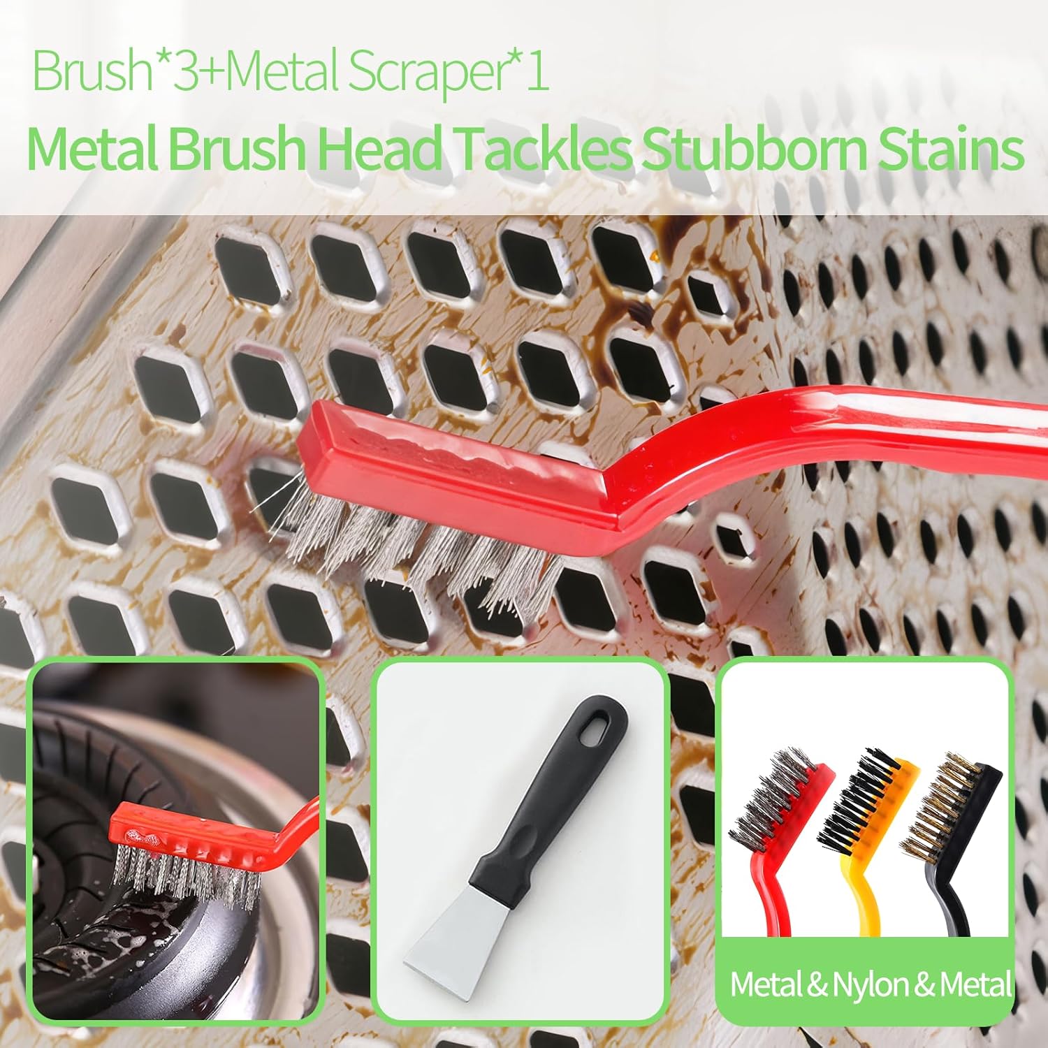 13Pcs Crevice Cleaning Brush Set, Window Groove Cleaning Brush Kit Hard Bristle for Sliding Door, Sill, Tile Lines, Shutter, Corner, Grout, Sink