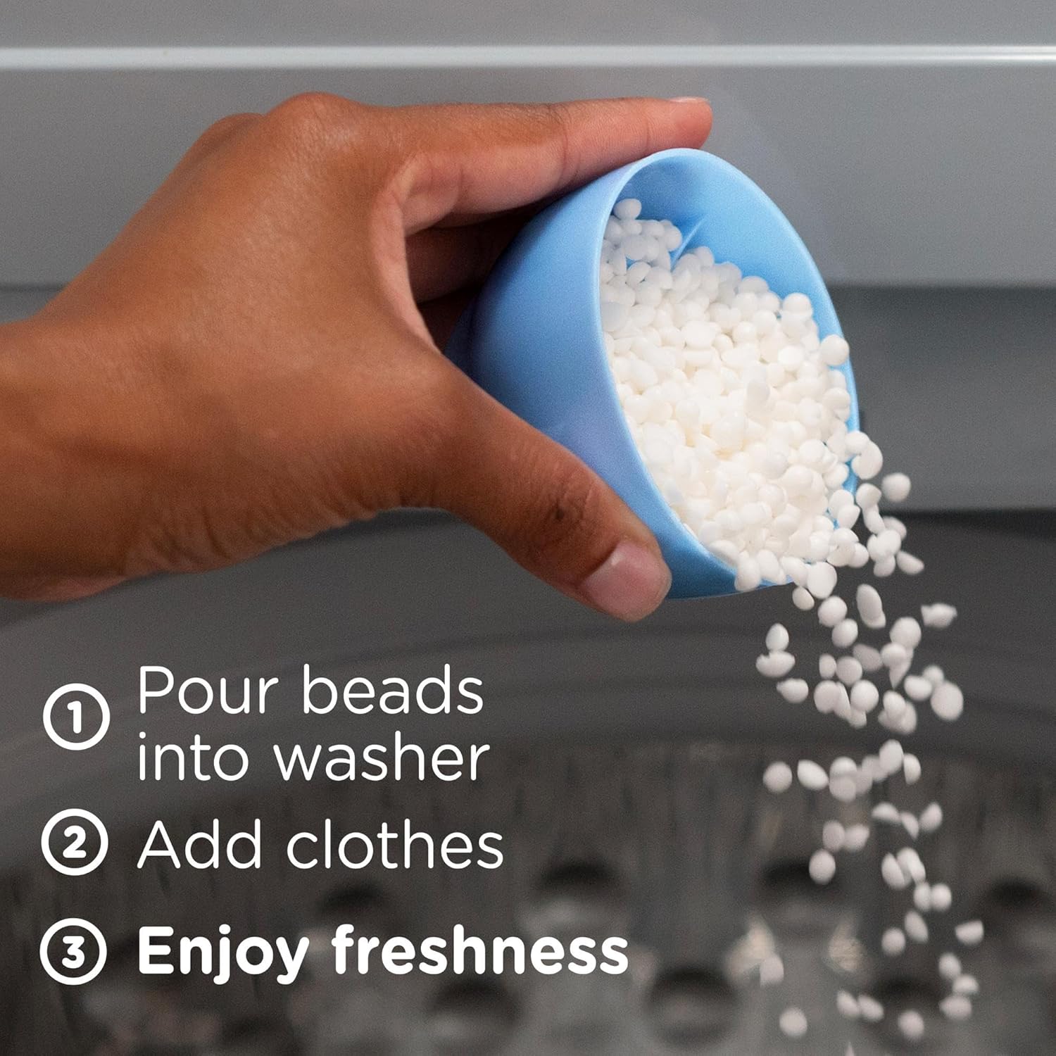 Downy Light Laundry Scent Booster Beads for Washer, Ocean Mist, 24 oz, with No Heavy Perfumes