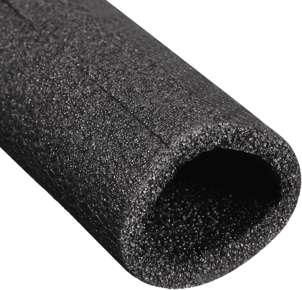 uxcell Foam Tube 1.64 Ft Length 1.17in ID 1.56in OD Hollow Pipe Cover for Protecting Pipes and Heat Preservation Black 4 Pack