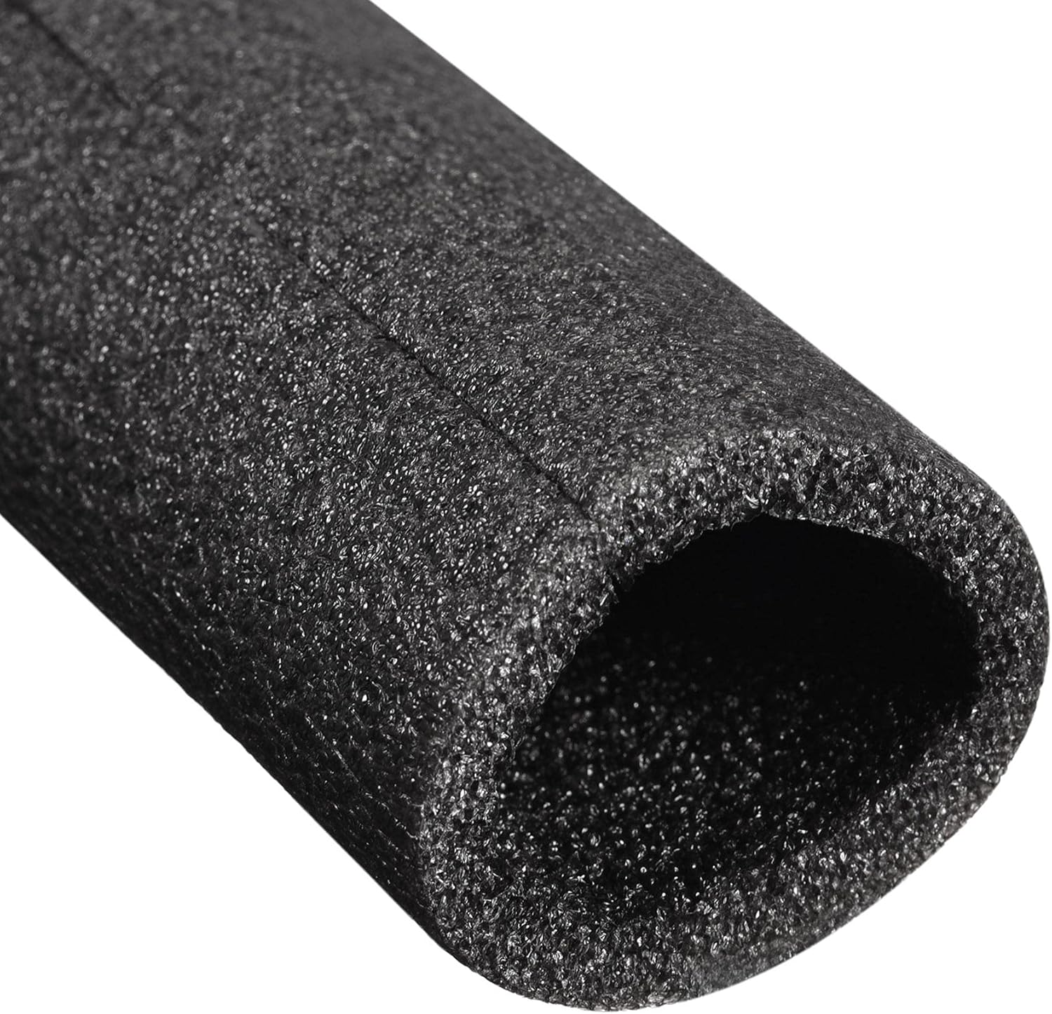 uxcell Foam Tube 1.64 Ft Length 1.17in ID 1.56in OD Hollow Pipe Cover for Protecting Pipes and Heat Preservation Black 4 Pack