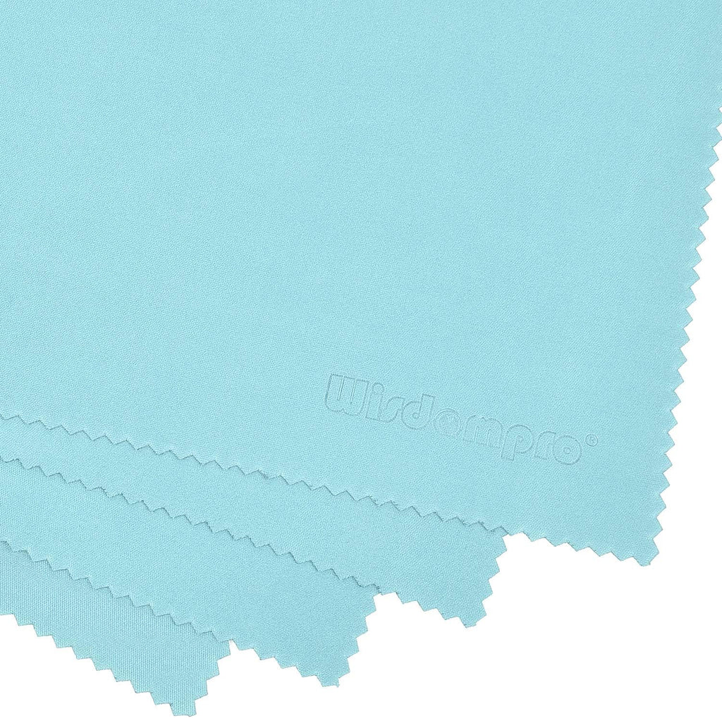 Wisdompro Extra Large 4-Pack Microfiber Cleaning Cloth For Laptop, LCD TV, Computer Screen, Monitor, Tablet, Camera Lens, Glass, Lenses, Phone, iPhone, iPad, other Delicate Surface - Mint (16x16 Inch)
