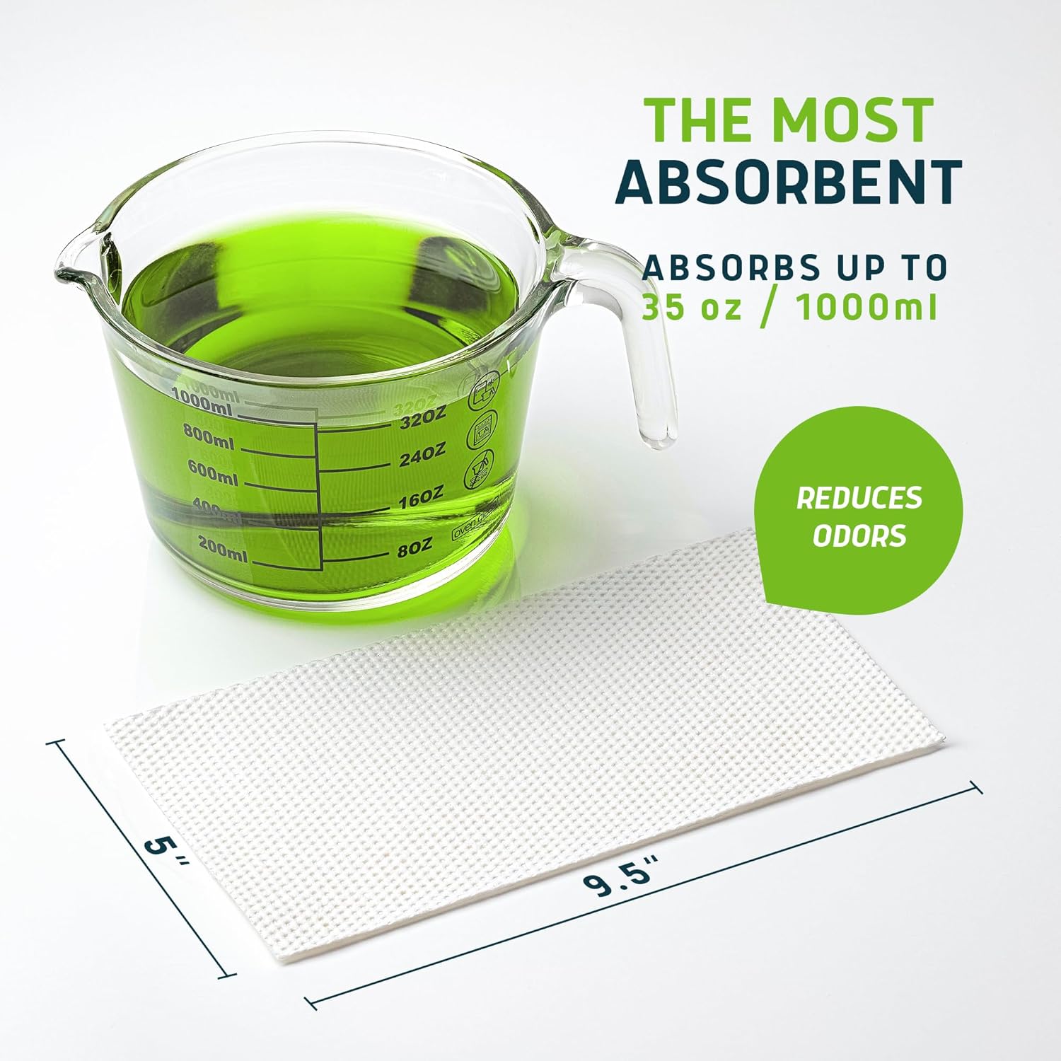 Lunderg Aloe Scented Super Absorbent Commode Pads - Medical Grade Value Pack 250 Count - for Disposable Bedside Commode Liners, Adult Chairs, Portable Buckets & Camping Toilet Bags - Light Scent