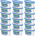 Moisture Absorbers, 18 Pack, Compact Dehumidifier for Closet, Efficient Humidity Absorber Boxes, Moisture Absorber for Closet, Odor Eliminator with Fragrance Free, Blue, 6.4oz, 300ml