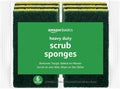 Amazon Basics Cleaning Sponges, Multipurpose, Heavy Duty Scrub Sponges, Yellow/Green, 6-Pack