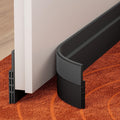 GroTheory 2 Pack Under Door Draft Stopper, Home Improvement, Weather Stripping Door Seal, Bottom of Door Sweep, Garage Window Blocker Noise Dust Insulation Draft Guard, 39" L, Black