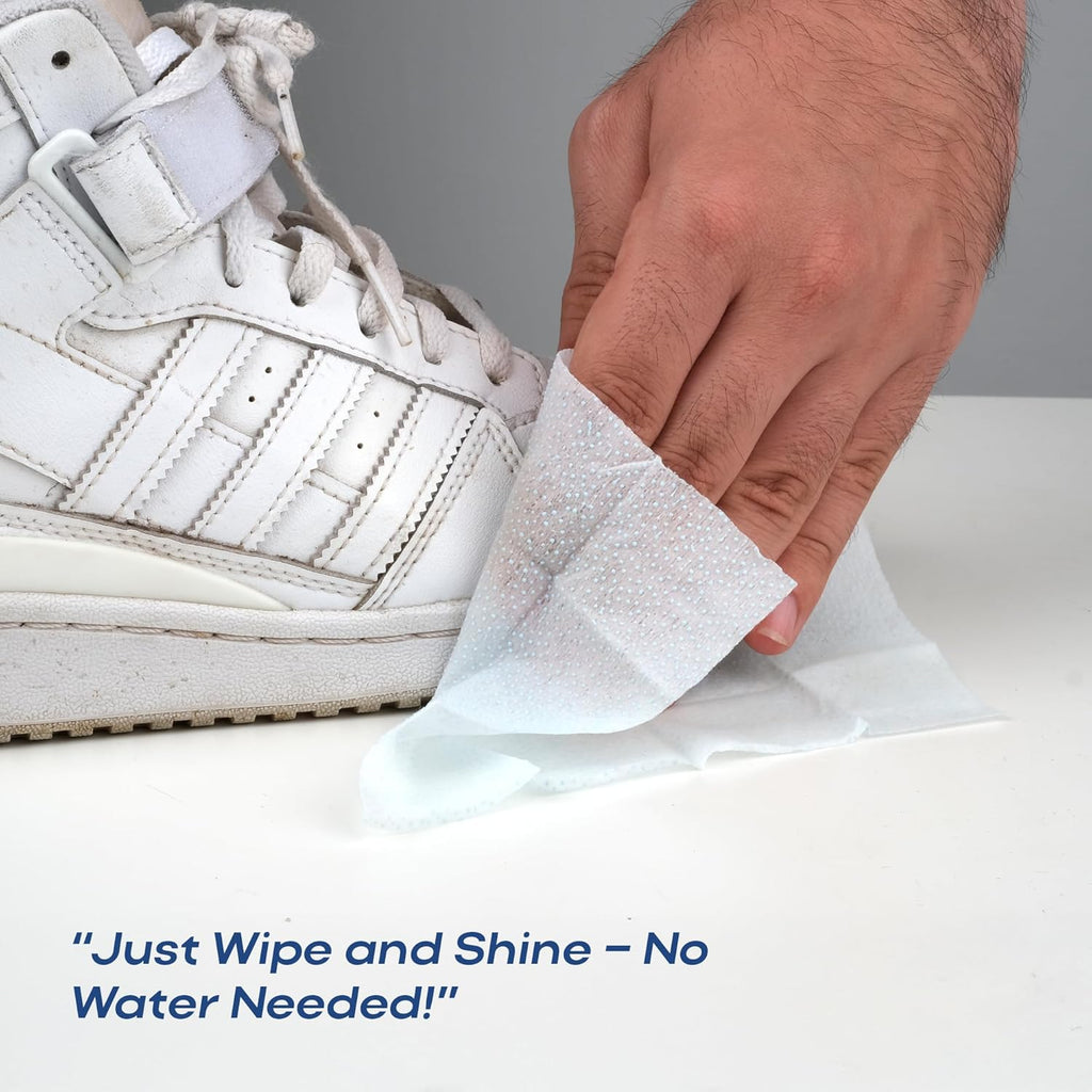 Sneaker Cleaner Wipes 35 Packs Suede Leather Tennis Quick Cleaning Disposable Travel Portable Removes Dirt, Stains