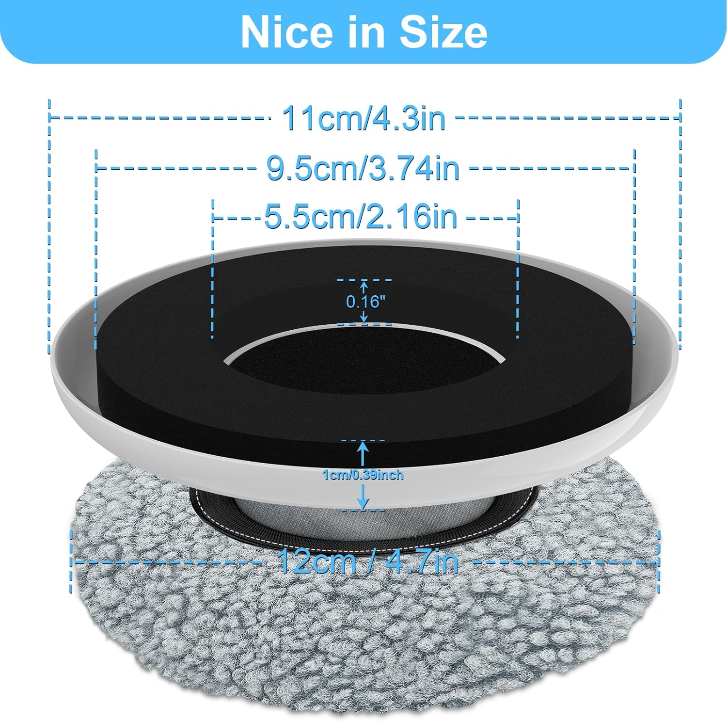 New Upgrade Furniture Movers Sliders, 4+4 Pack 4.3" Multi-Surface Furniture Sliders with Groove Design, Round 4PCS Moving Pads and 4 Hardwood Socks, Protect Floor and Easily Move Furniture