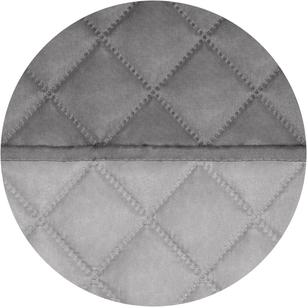 PureFit Reversible Quilted Sofa Cover, Water Resistant Slipcover Furniture Protector, Washable Couch Cover with Non Slip and Elastic Straps for Kids, Dogs, Pets (Oversized Loveseat, Gray/Light Gray)