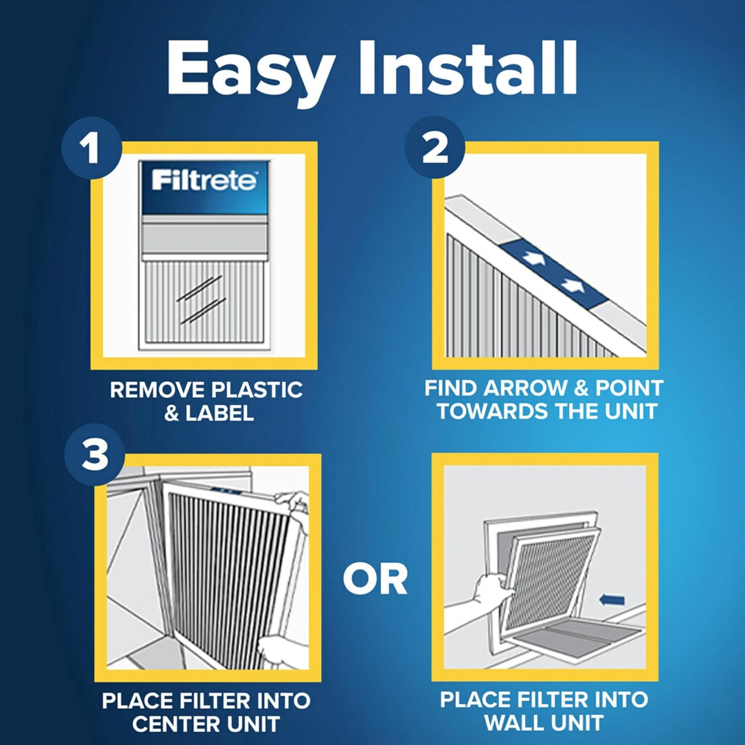 Filtrete 17.5x23.5x1 AC Furnace Air Filter, MERV 11, MPR 1000, Micro Allergen Defense, 3-Month Pleated 1-Inch Electrostatic Air Cleaning Filter, 6 Pack (Actual Size Pack 17.19x23.19x0.81 in)