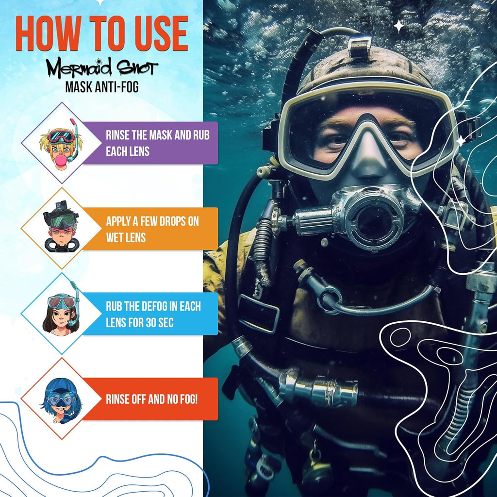 Neutripure Mermaid Snot Anti Fog Gel for Scuba Diving - Audrey