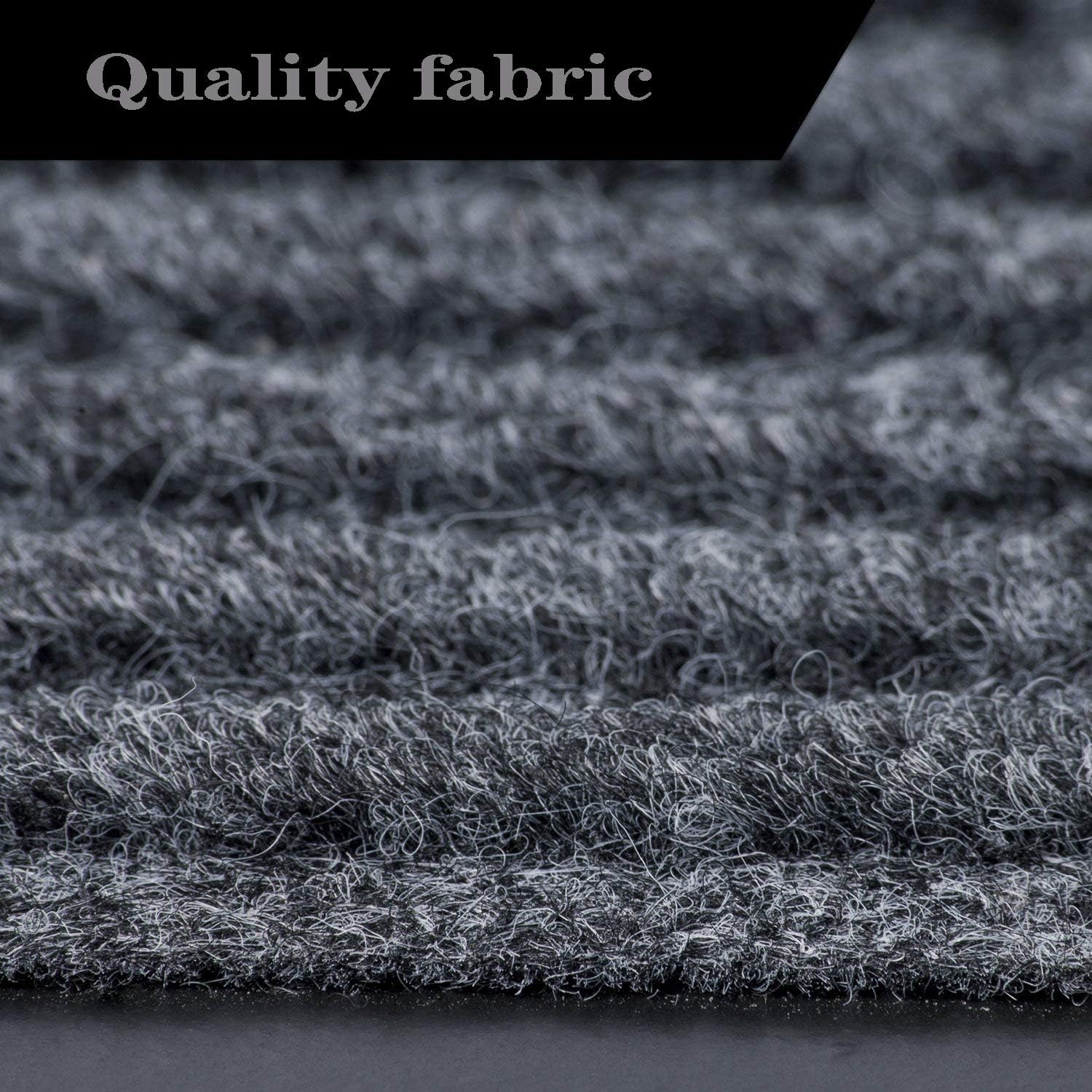 Commercial Grade Door Floor Mat 3' x 10'Heavy Duty Tough Entry Collection Slip Skid Entrance Mat with Rubber Backing and Easy to Clean Indoor Outdoor Rug Grey
