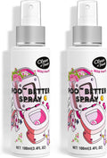 Clean-n-Fresh Toilet Spray, Wild Peony Scent, Bathroom Odor Eliminator & Air Freshener For Room, Trash Cans, Shoes, Fabrics, 3.4 Fl Oz(2 Pack)