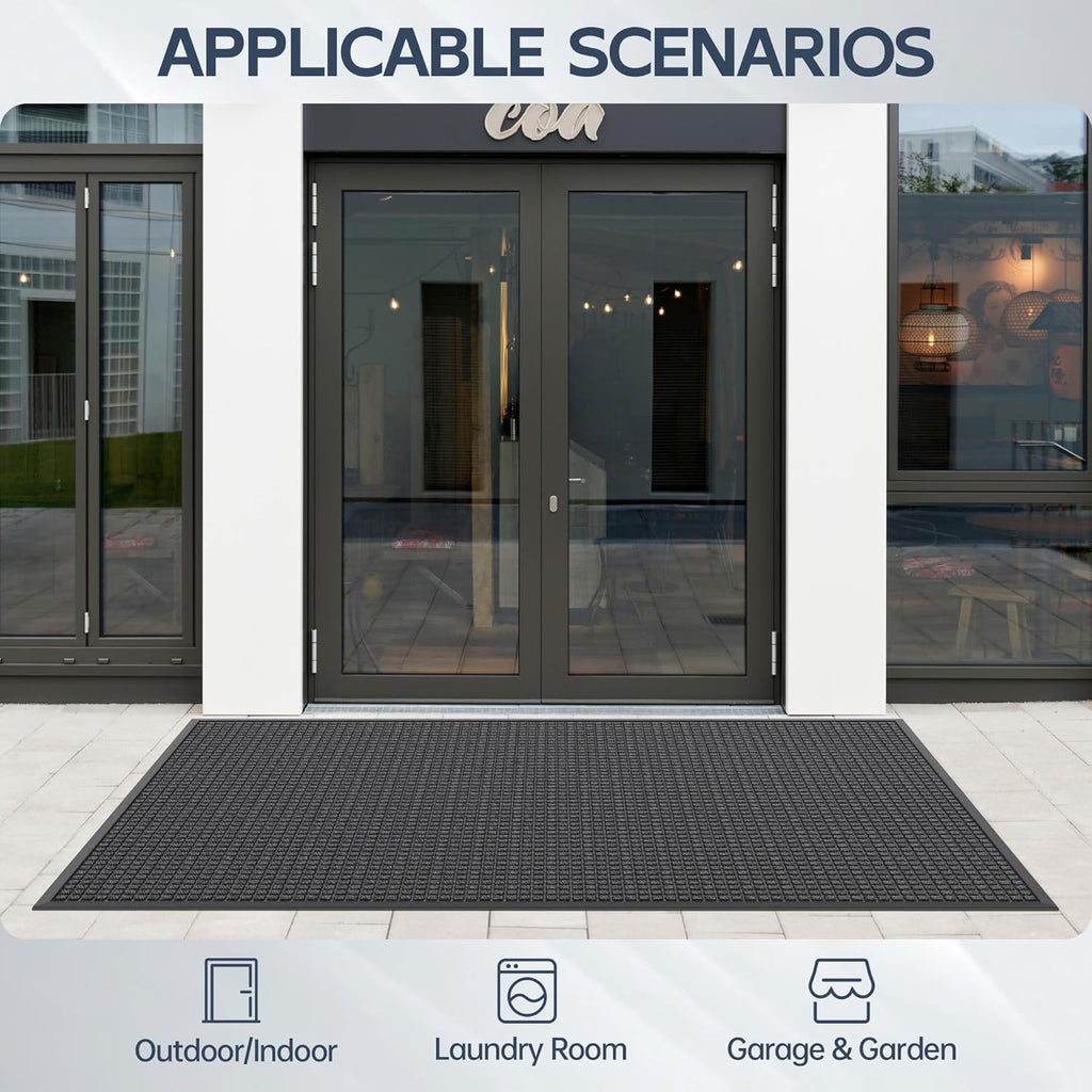 Amyracel Welcome Mat Indoor Door Mat, 36"x60" All Season Weather Outside Door Mat, Heavy Duty Outdoor Mats for Entry Floor, Stain and Fade Resistant, Low Pile Entry Mats for Inside Floor