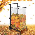 Leaf Bag Holder, Trash Bag Holder Stand, Lawn Bag Holder, Adjustable Outdoor Metal Portable Trash Bag Holder Stand Cart for 30-45 Gallon Garbage Bags for Leaves, Camping, Yard Weeding, Lawn Party